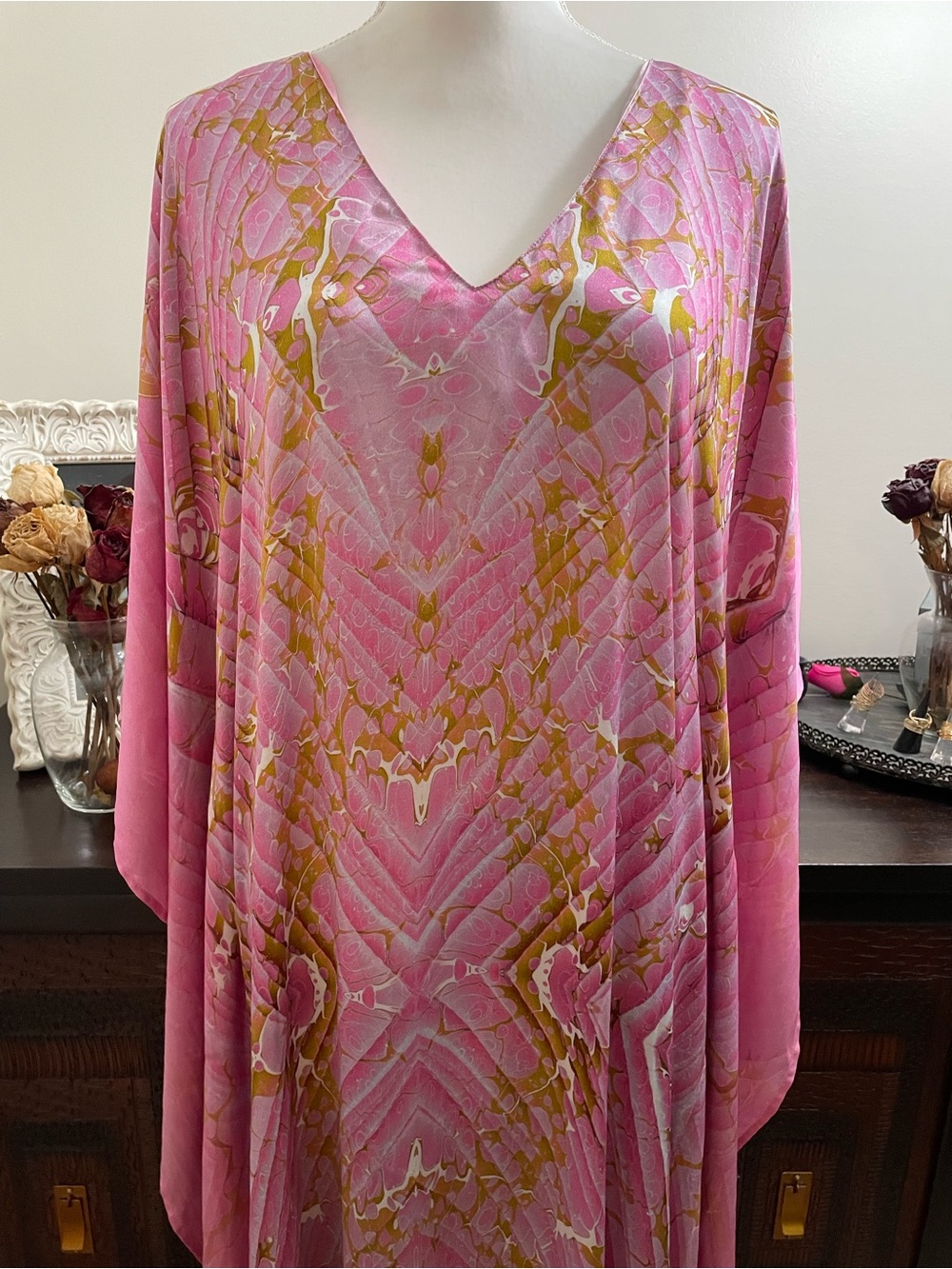 NicoBlu Silk Kaftan size Large - Picture 3 of 14